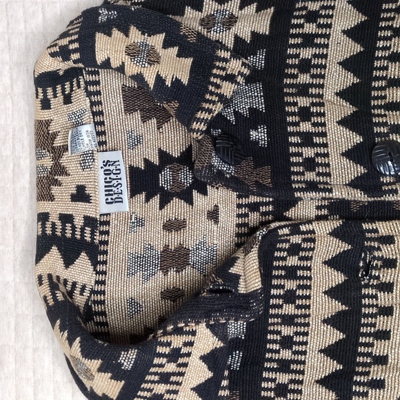 Chico's Southwest Western Print Tapestry Jacket Coat - Picture 5 of 15